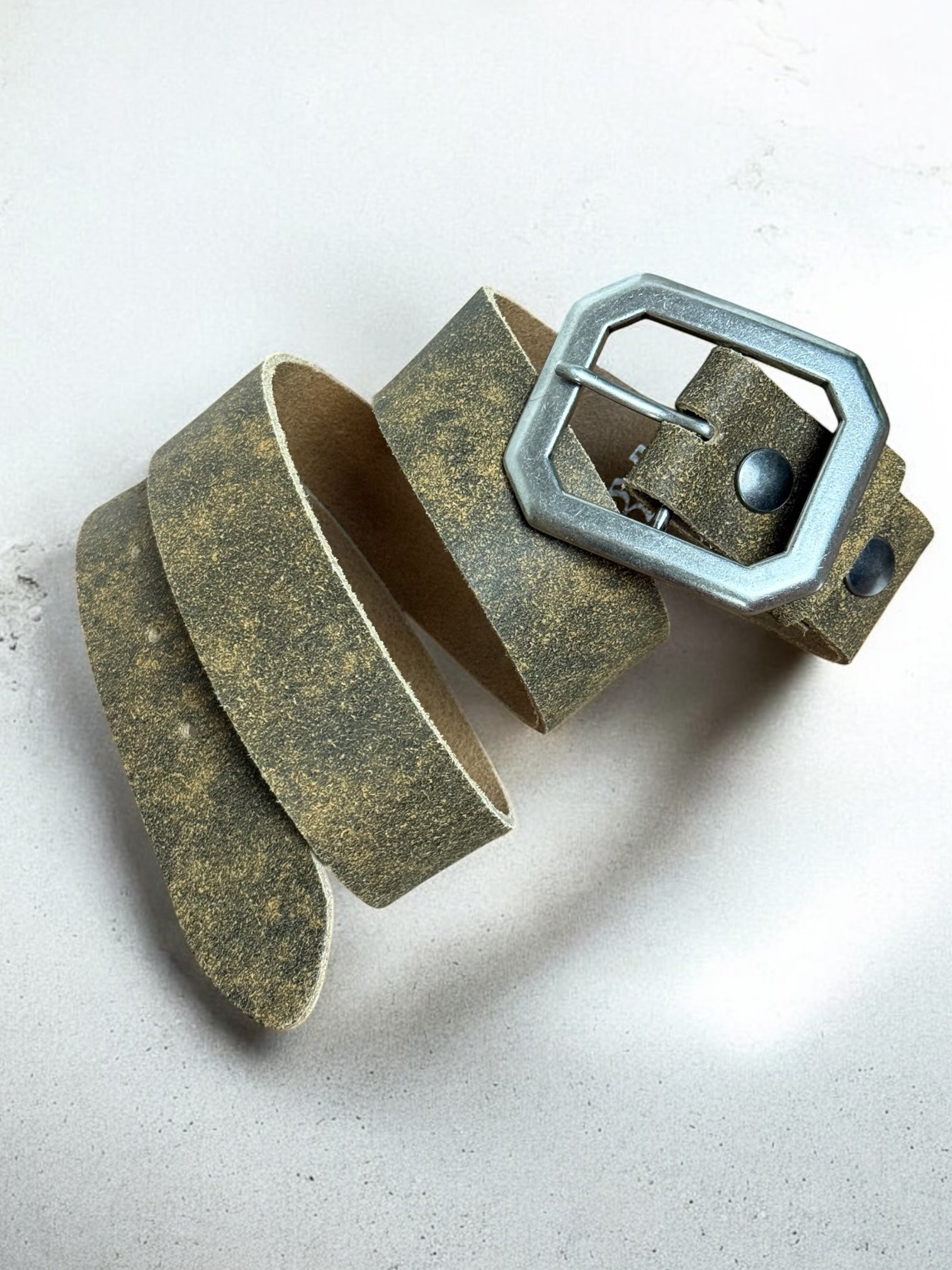 vintage leather belt | handmade
