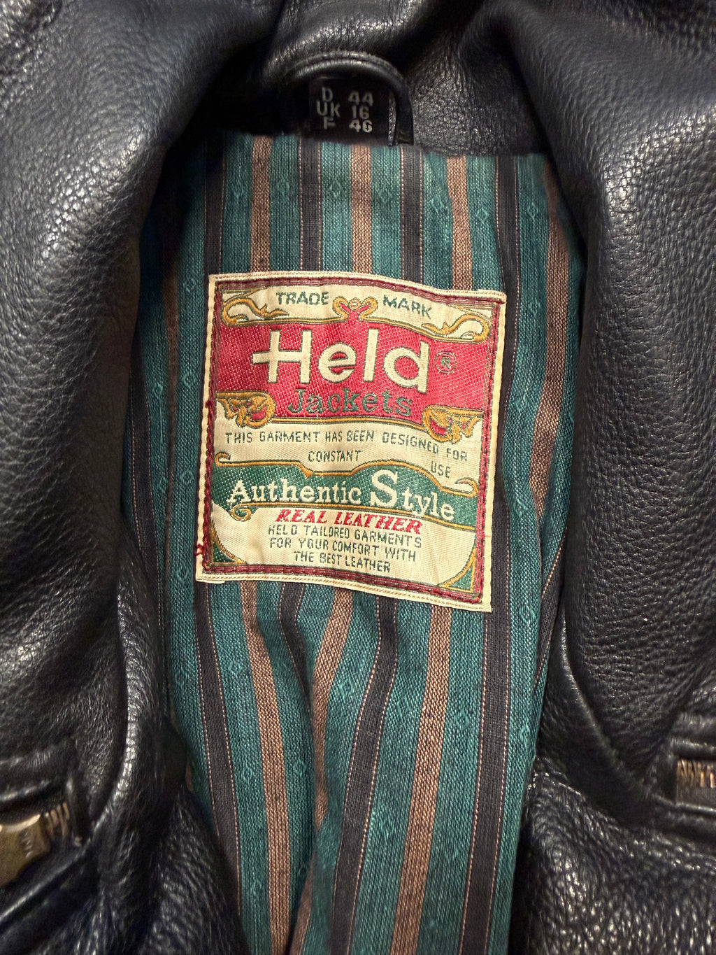 Vintage Held Lederjacke 90er | Vintage Leather Jacket 90's | M
