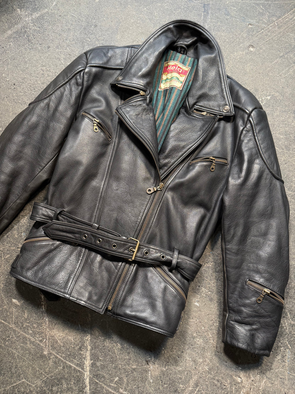 Vintage Held Lederjacke 90er | Vintage Leather Jacket 90's | M