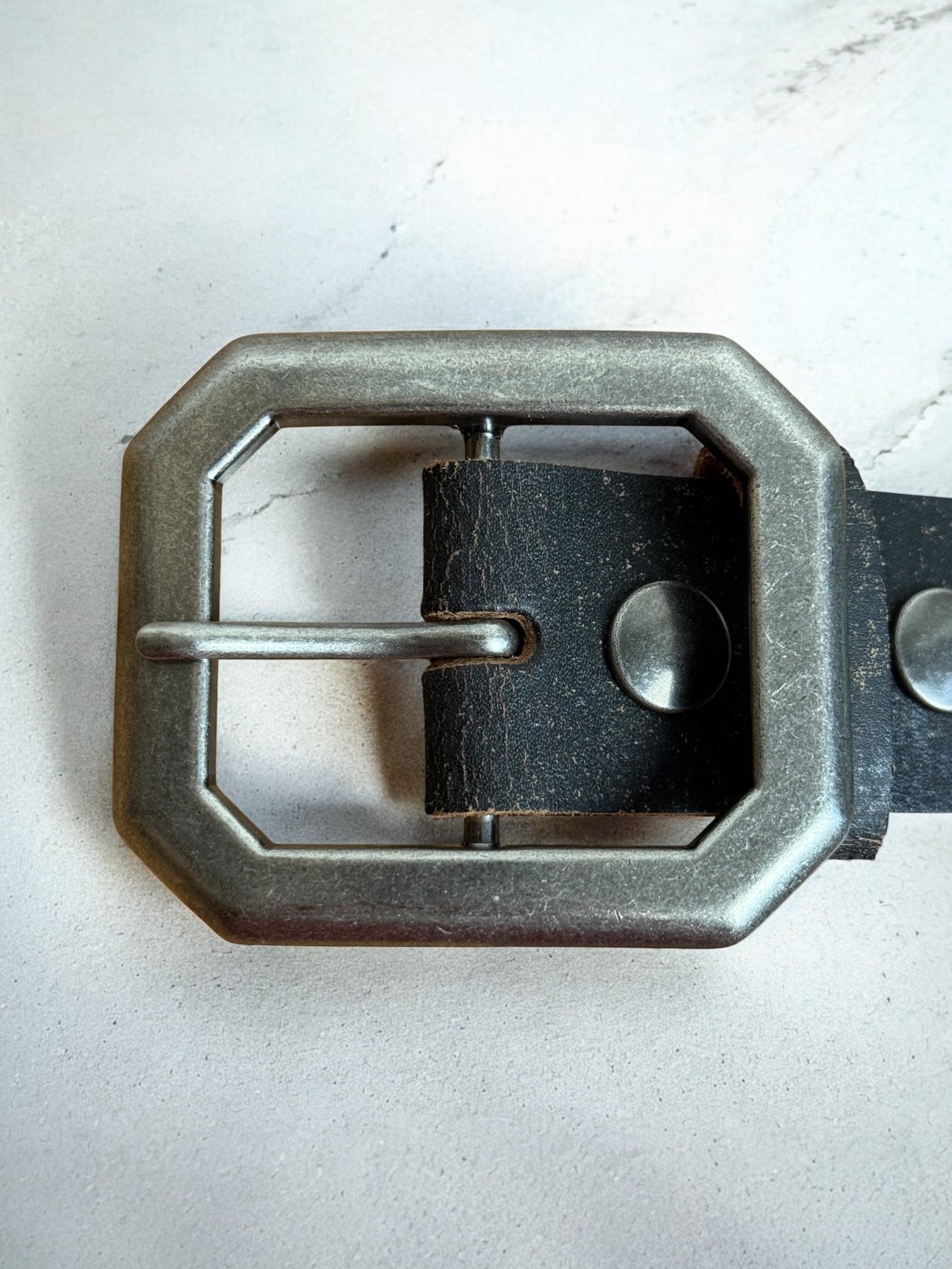 vintage leather belt | handmade