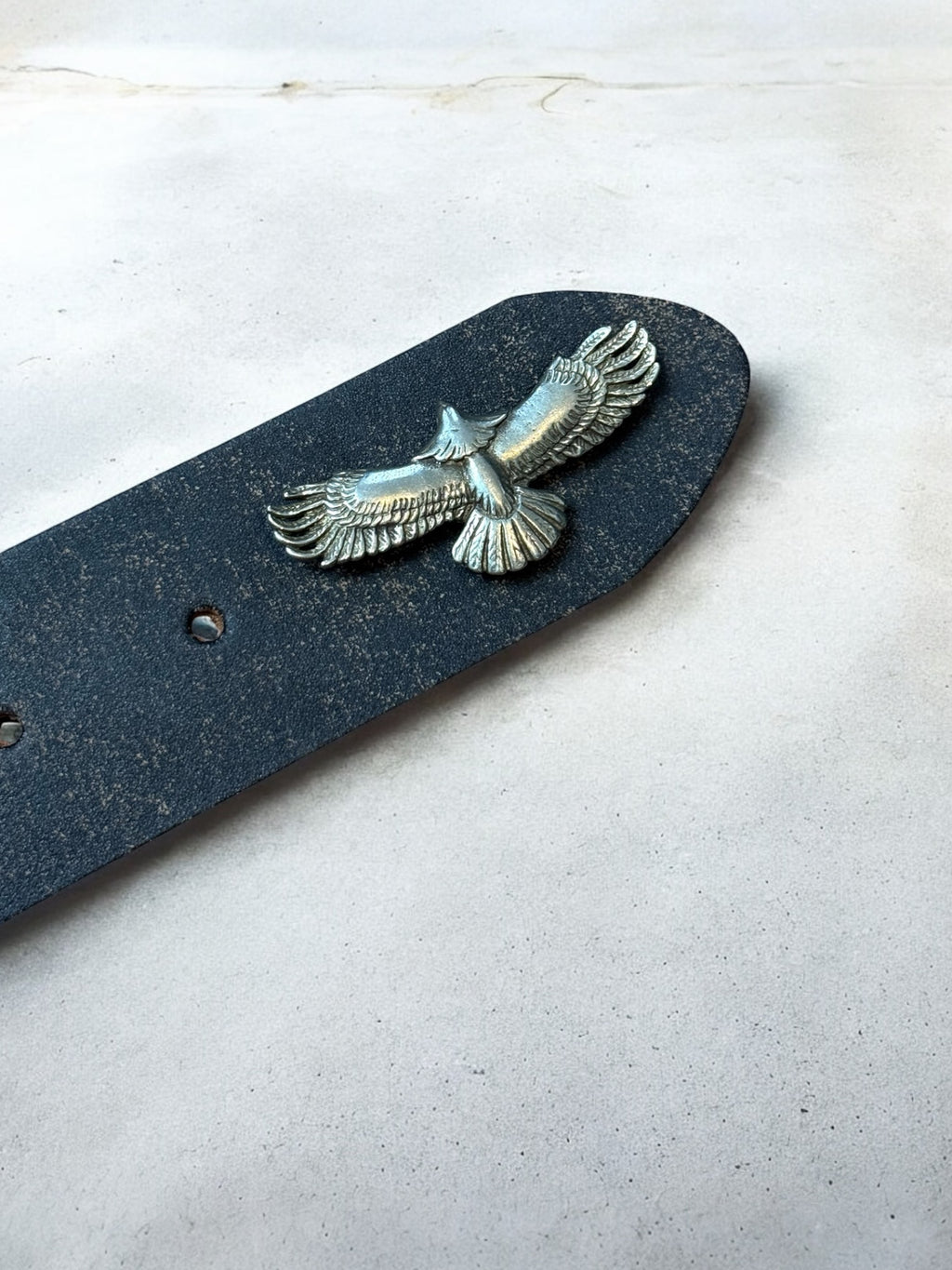 eagle concho leather belt | handmade | vintage look