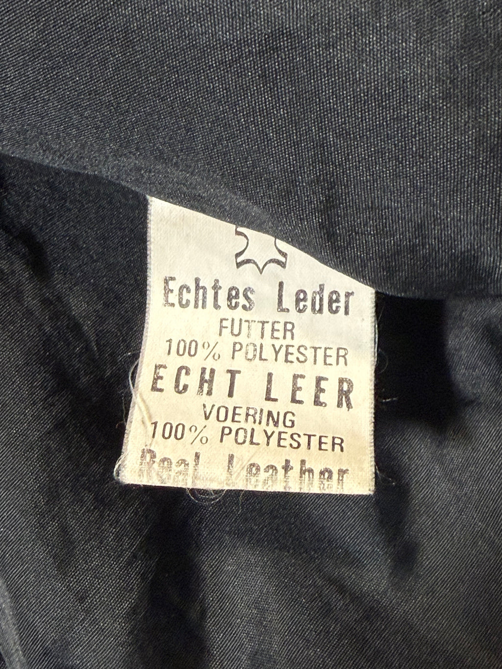 Vintage used look Lederjacke 80er | Vintage used look Leather Jacket 80's | L