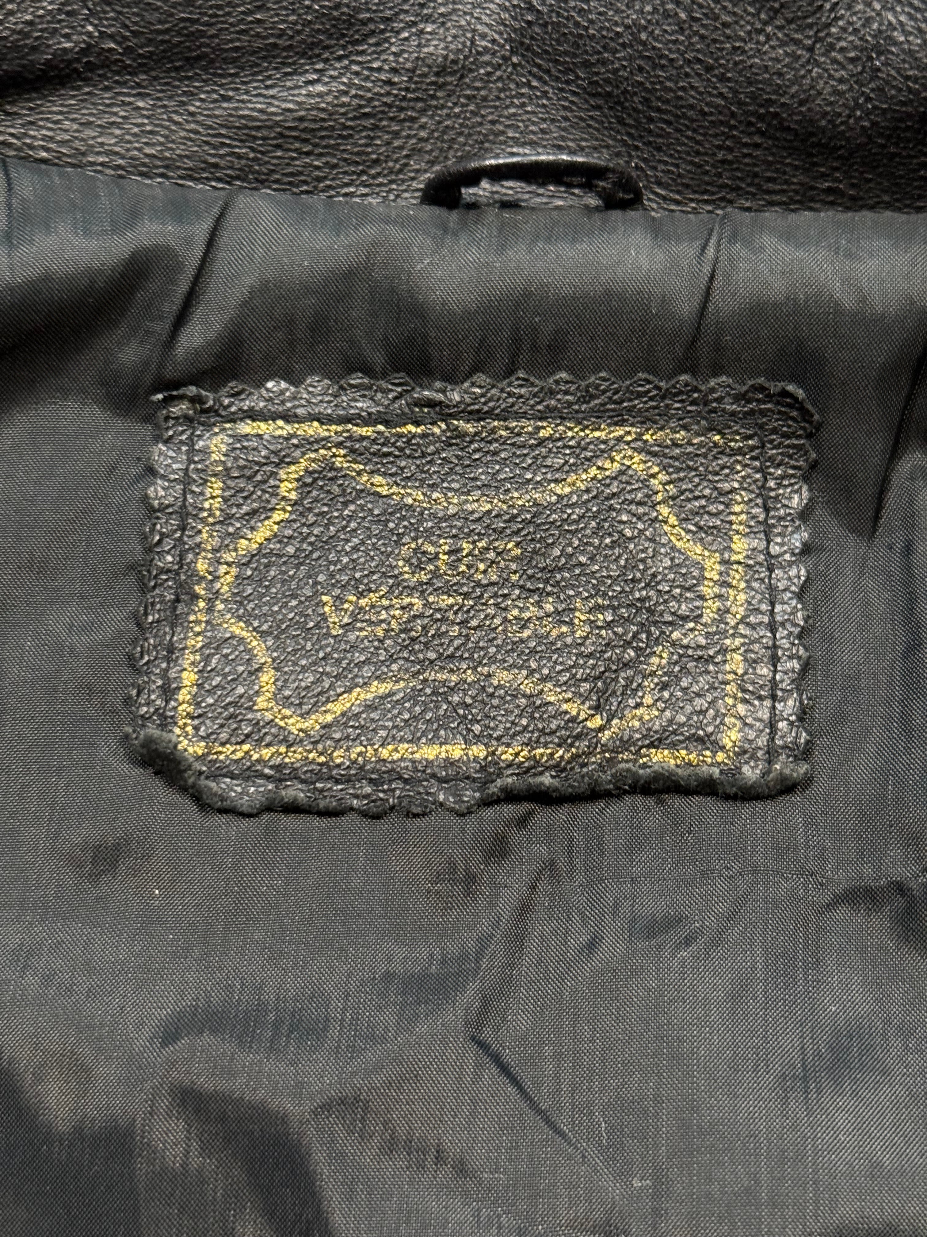 Vintage Aviator Lederjacke 80er | Vintage Leather Jacket 80's | L