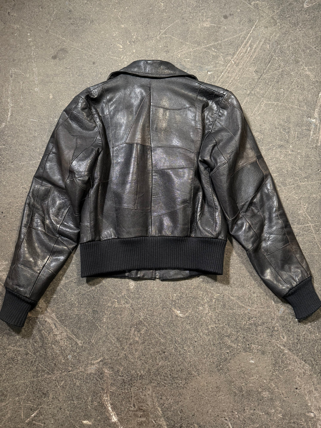 Vintage Lederjacke 70er | Vintage Leather Jacket 70's | M