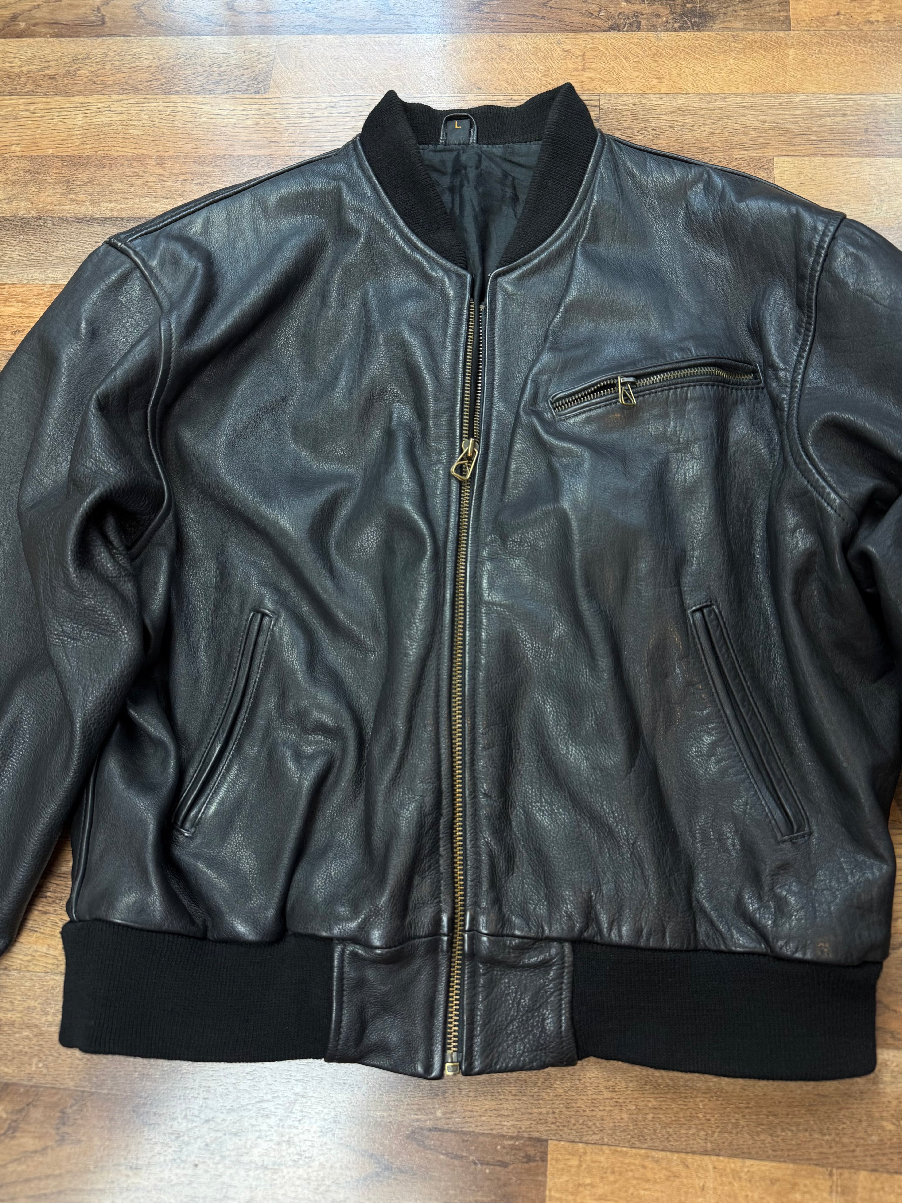 Vintage Lederjacke / Bomberjacke 
80's / 90's | L