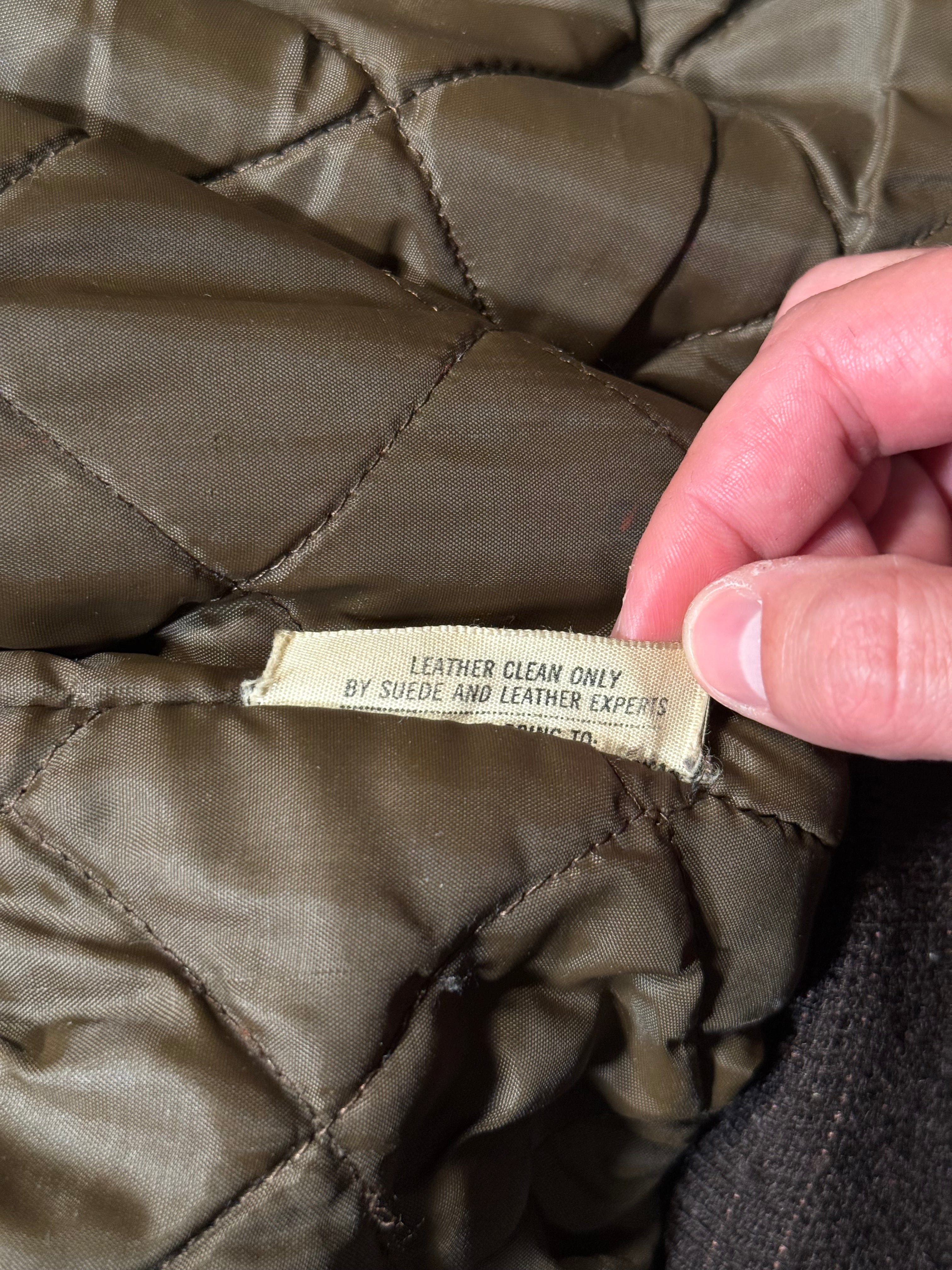 Vintage used look Lederjacke 80er | Vintage used look Leather Jacket 80's | M