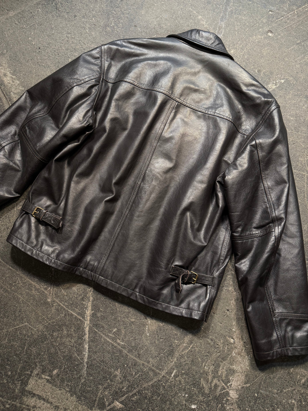 Vintage Lederjacke 90er | Vintage Leather Jacket 90's | M