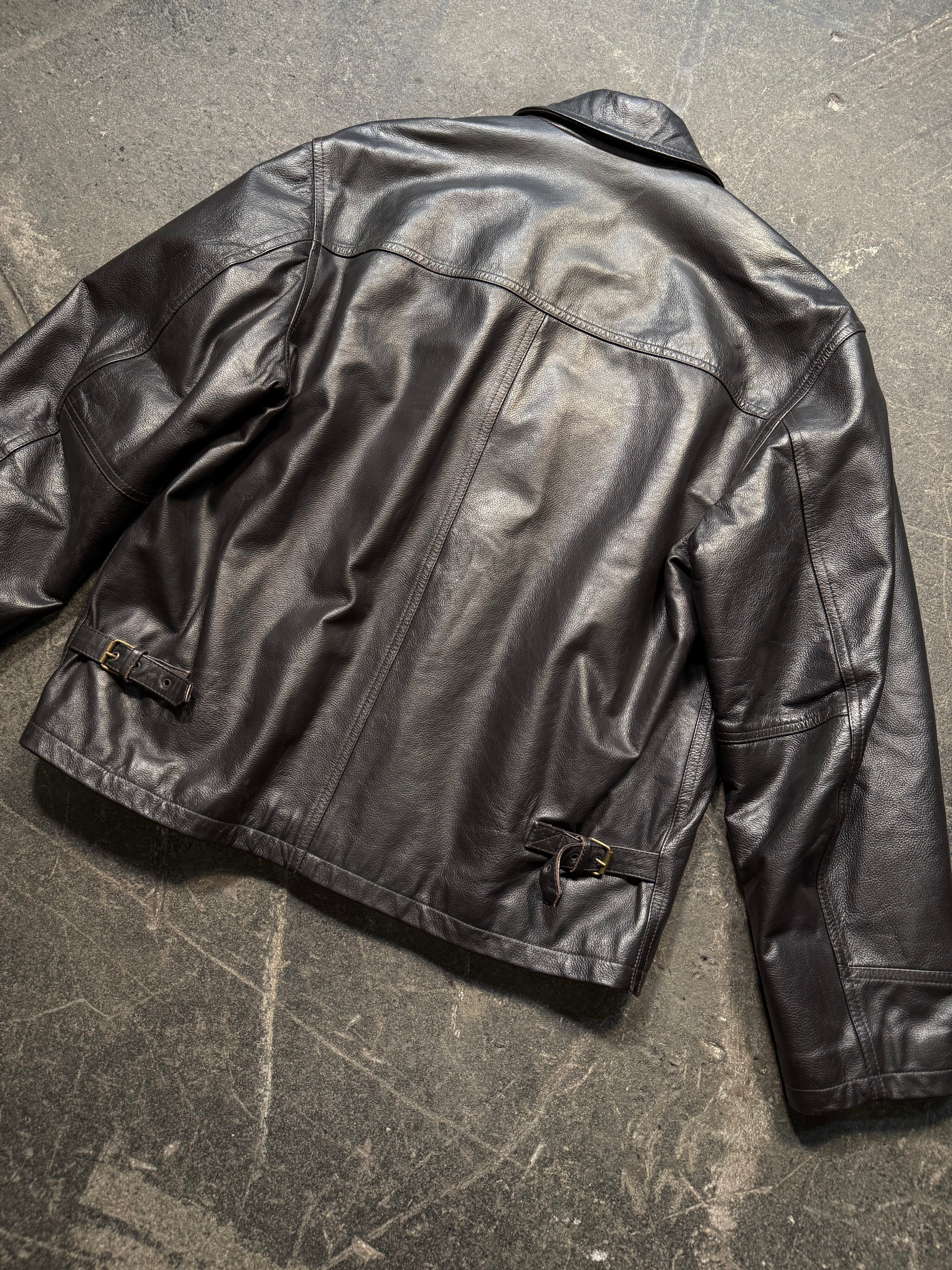 Vintage Lederjacke 90er | Vintage Leather Jacket 90's | M