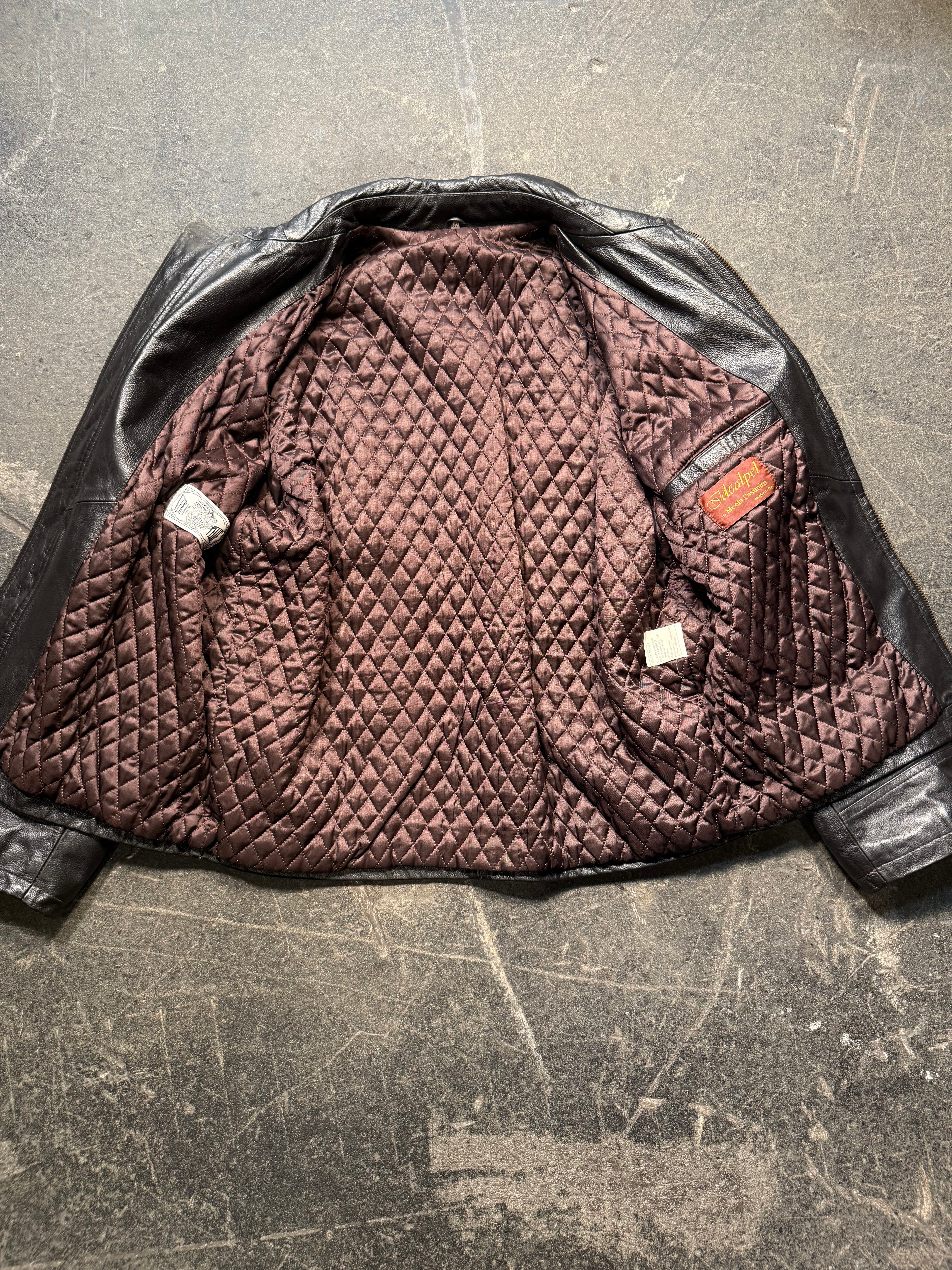 Vintage Lederjacke 90er | Vintage Leather Jacket 90's | M