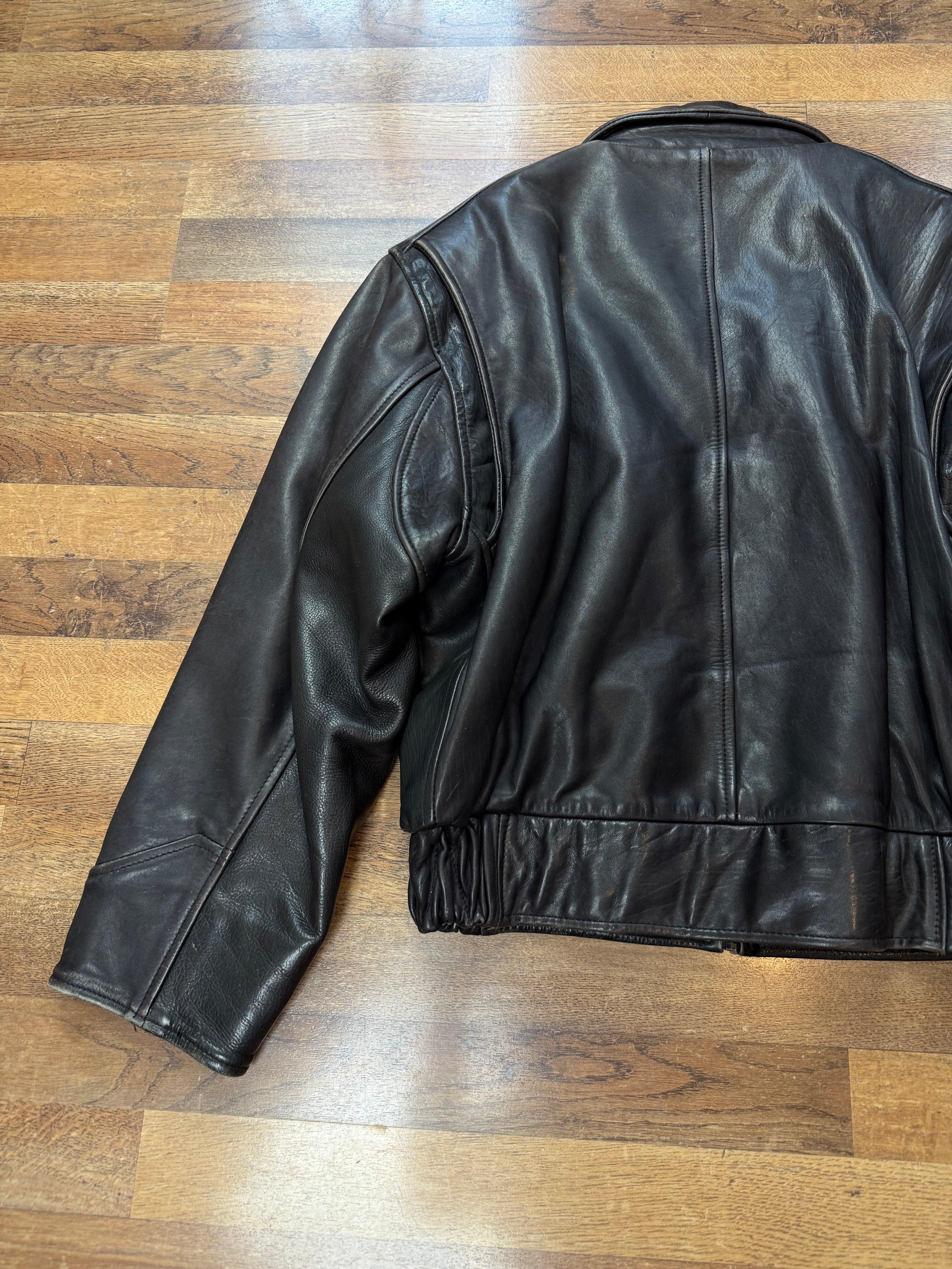 Vintage Lederjacke cropped fit / 80's / 90's | M