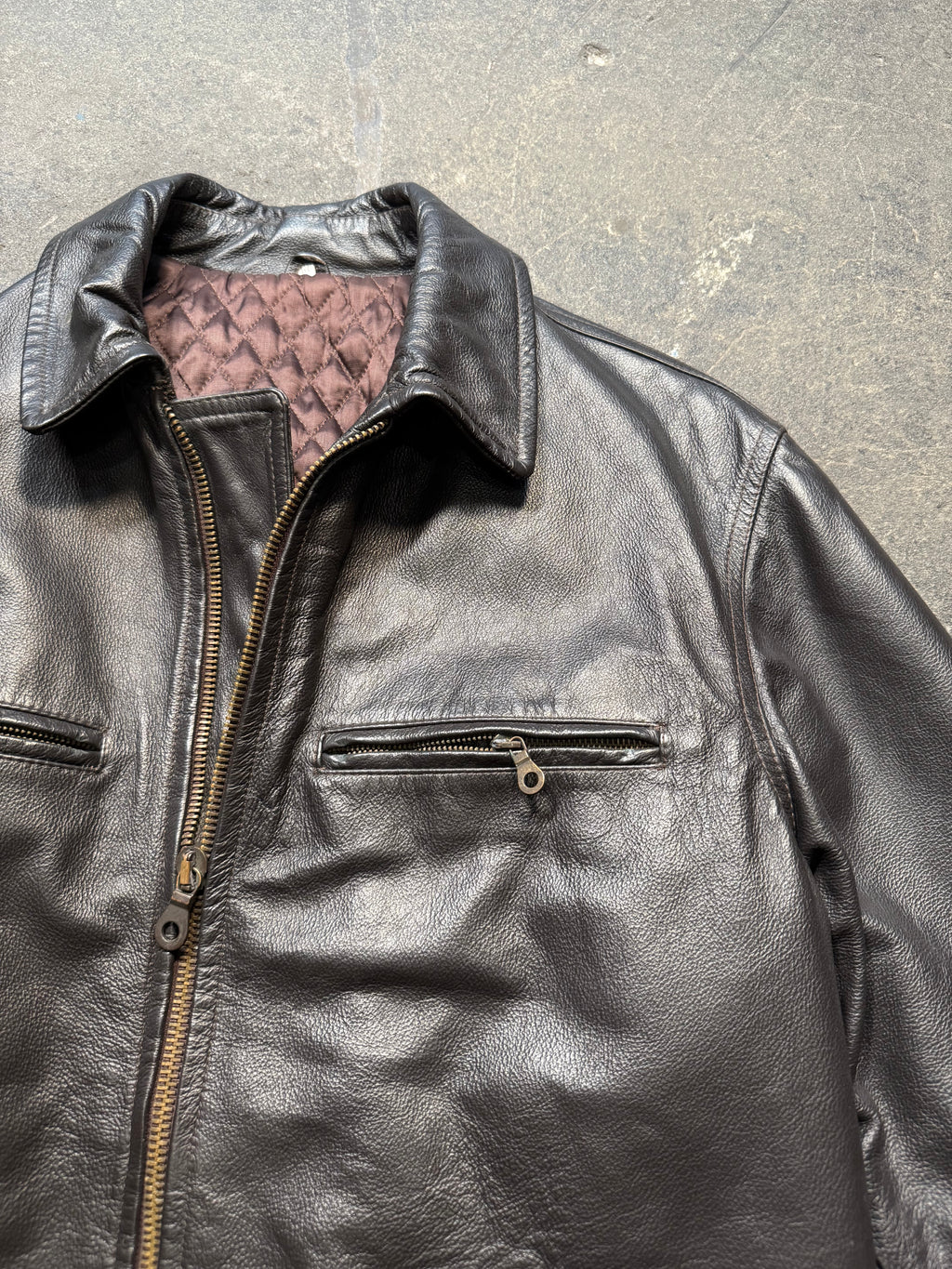 Vintage Lederjacke 90er | Vintage Leather Jacket 90's | M