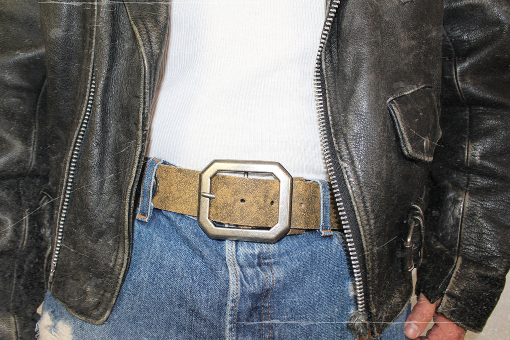 eagle concho leather belt | handmade | vintage look