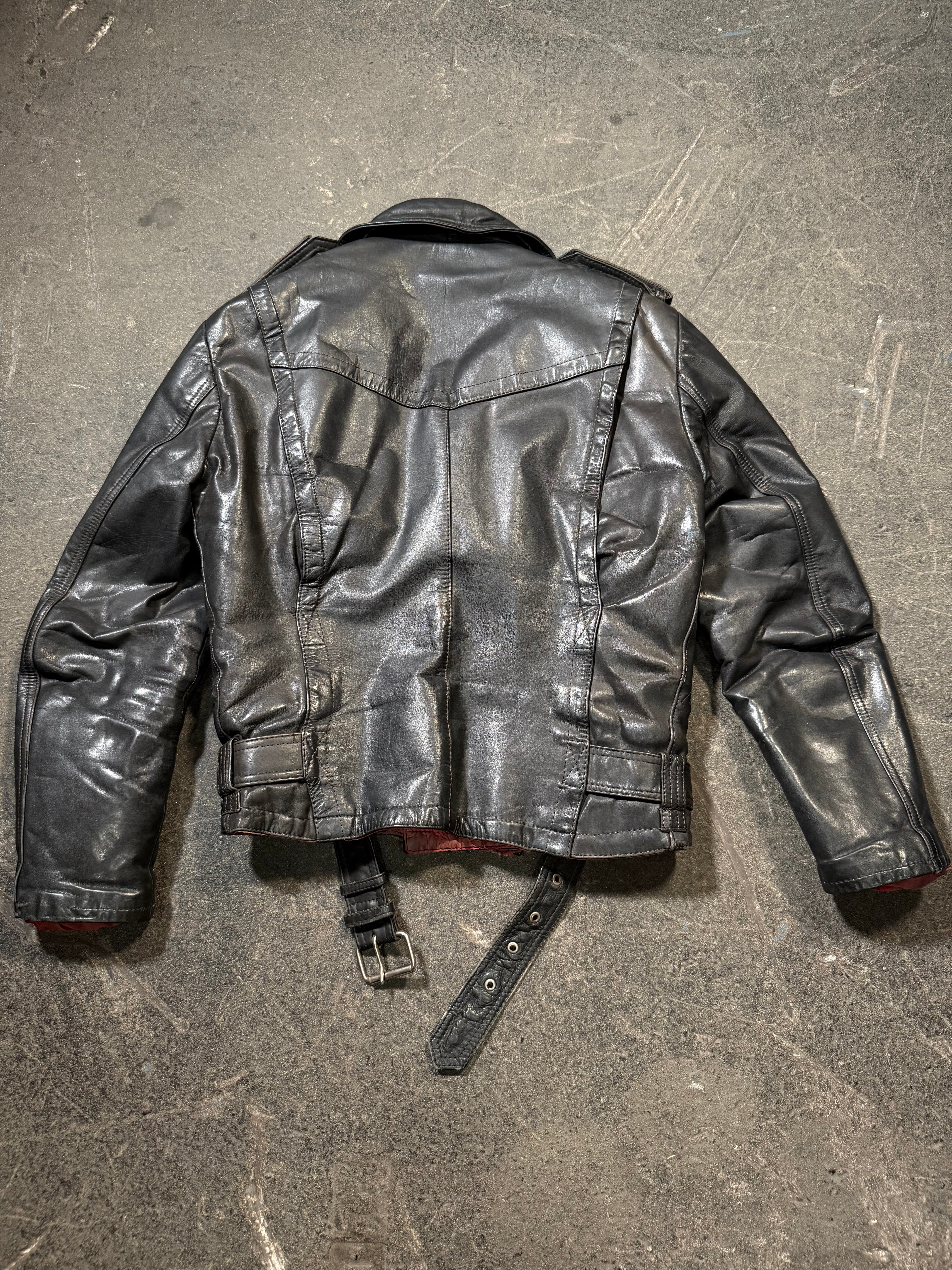 Vintage Hein Gericke Biker Lederjacke 80er | Vintage Hein Gericke Biker Leather Jacket 80's | M