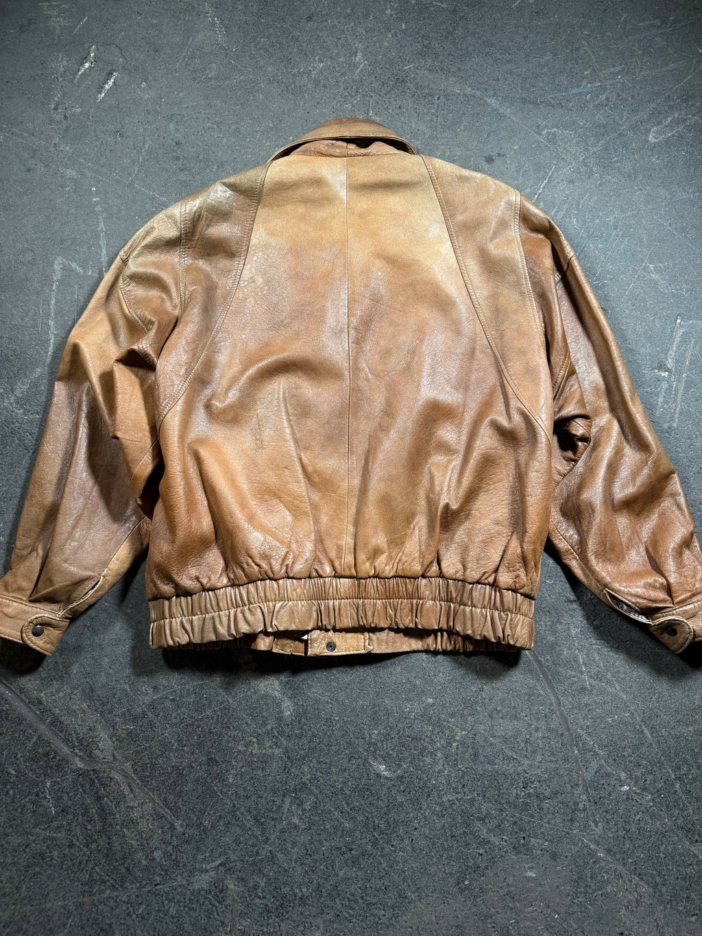 Vintage Leather Jacket | Vintage Leather Jacket Aviator | 80's / 90's | L