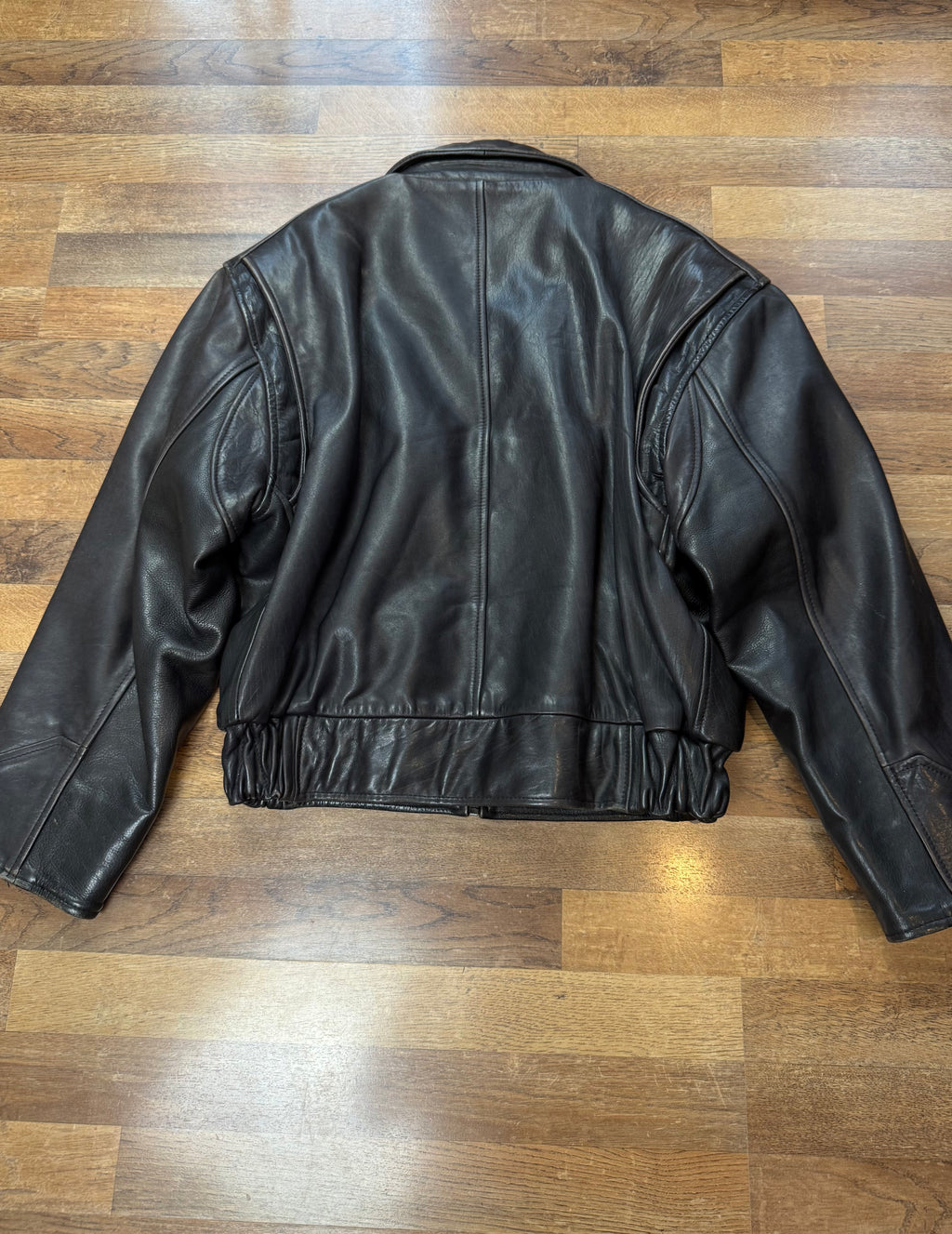 Vintage Lederjacke cropped fit / 80's / 90's | M