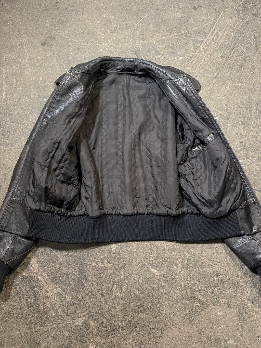 Vintage Lederjacke 70er | Vintage Leather Jacket 70's | M