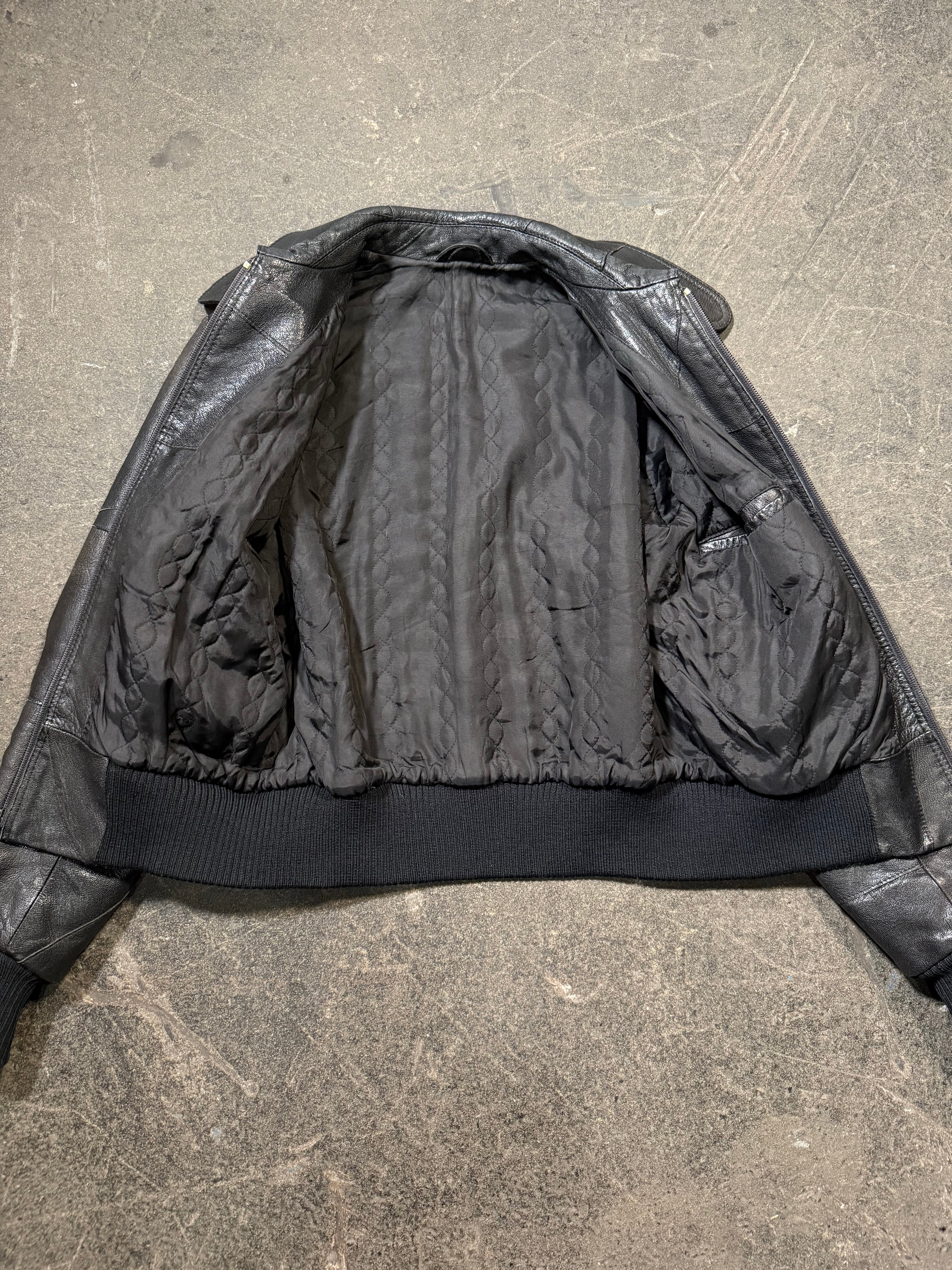Vintage Lederjacke 70er | Vintage Leather Jacket 70's | M