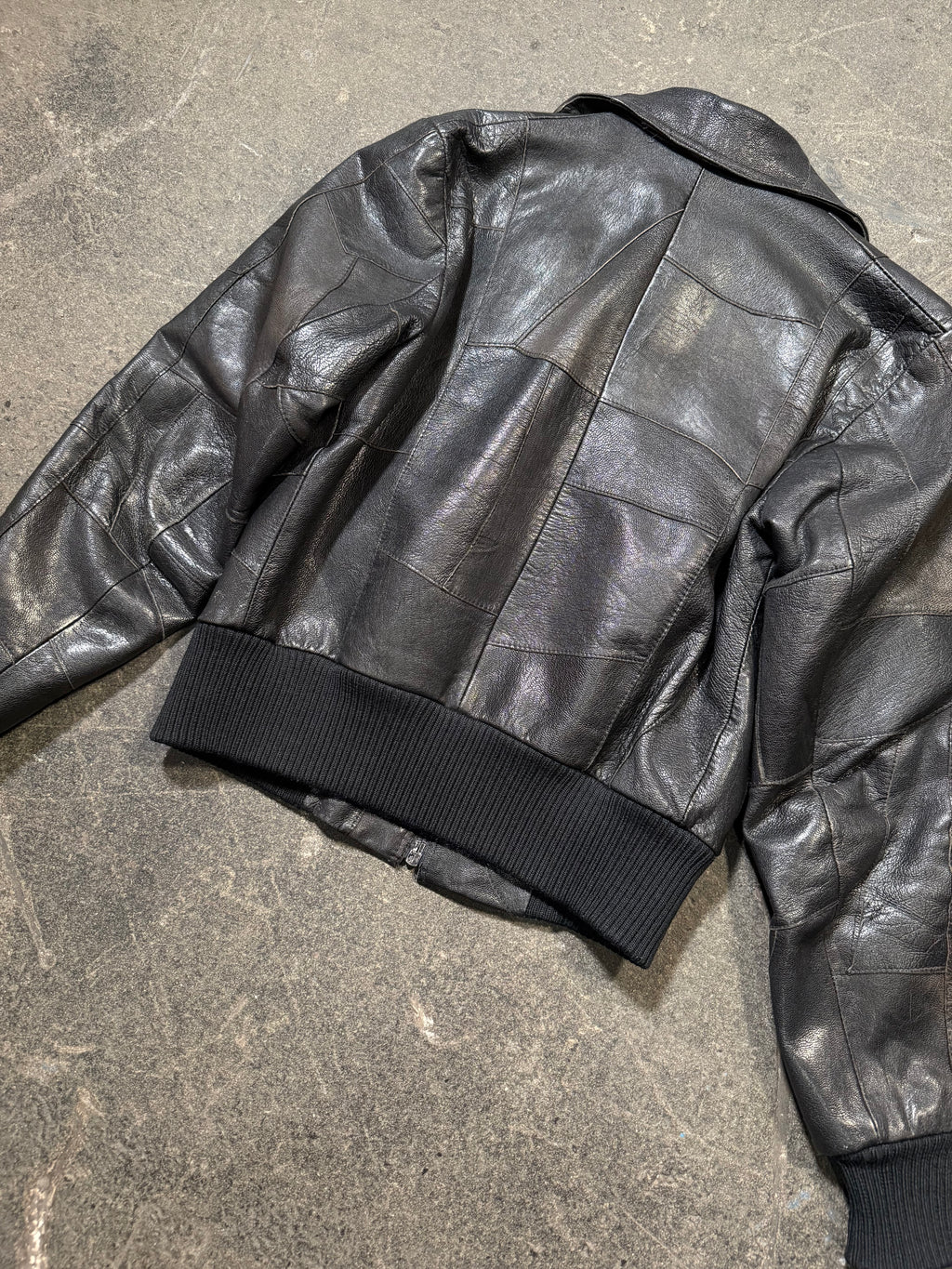 Vintage Lederjacke 70er | Vintage Leather Jacket 70's | M
