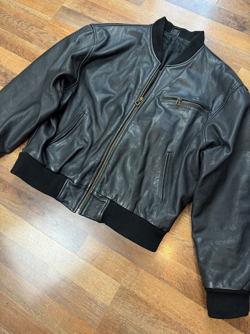 Vintage Lederjacke / Bomberjacke 
80's / 90's | L