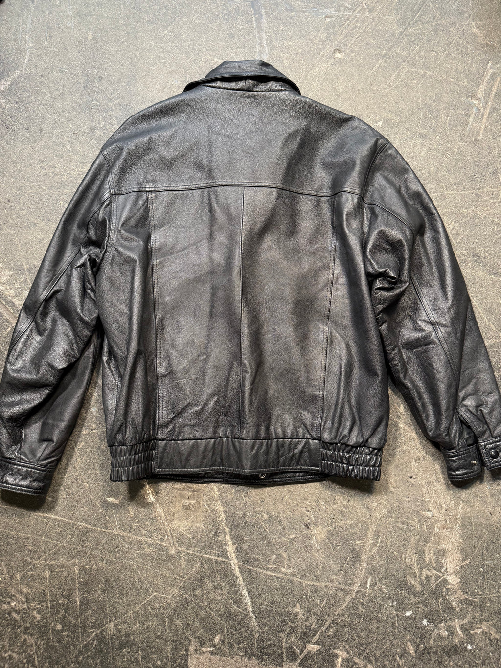 Vintage Aviator Lederjacke 80er | Vintage Leather Jacket 80's | L