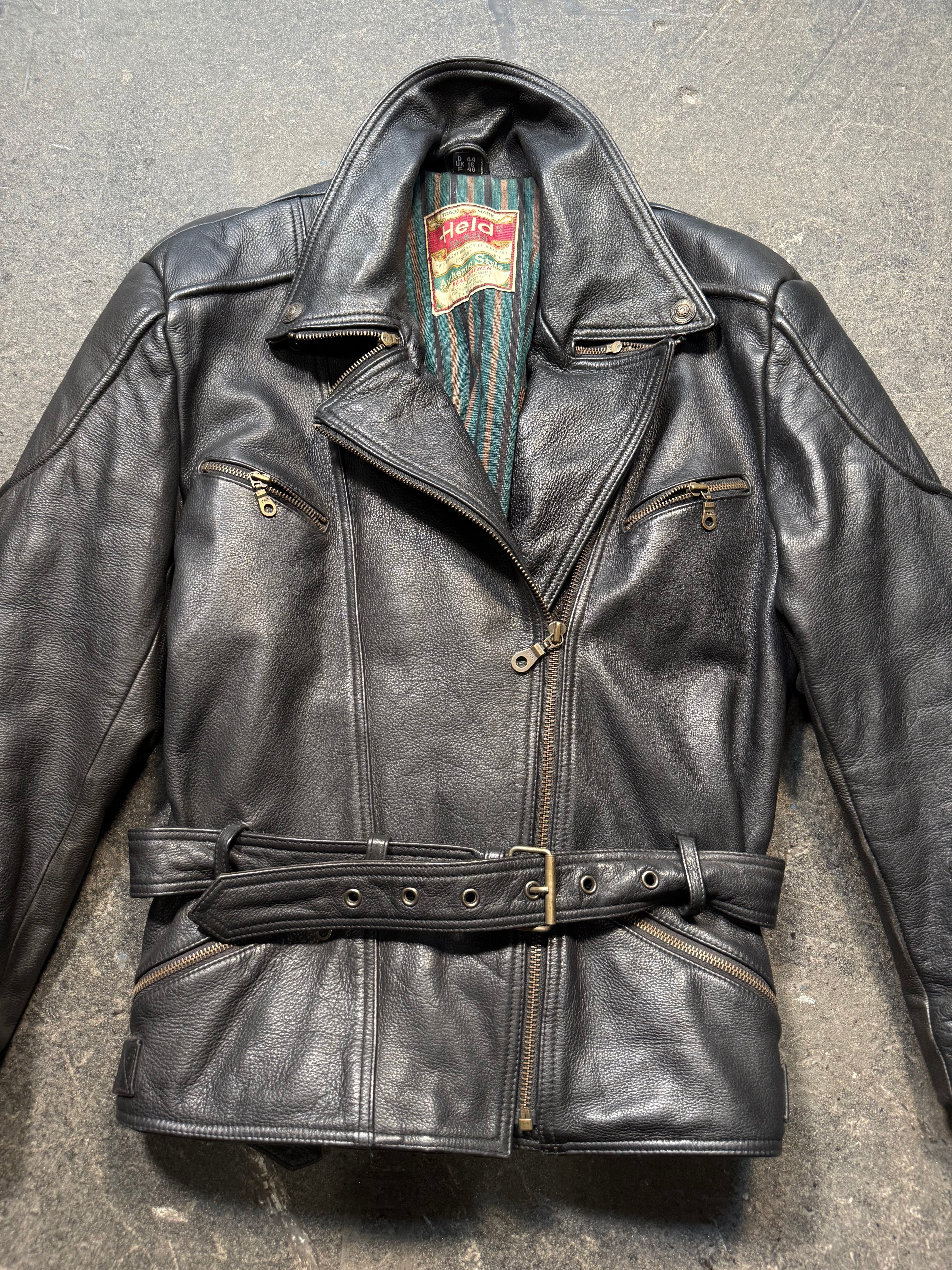 Vintage Held Lederjacke 90er | Vintage Leather Jacket 90's | M