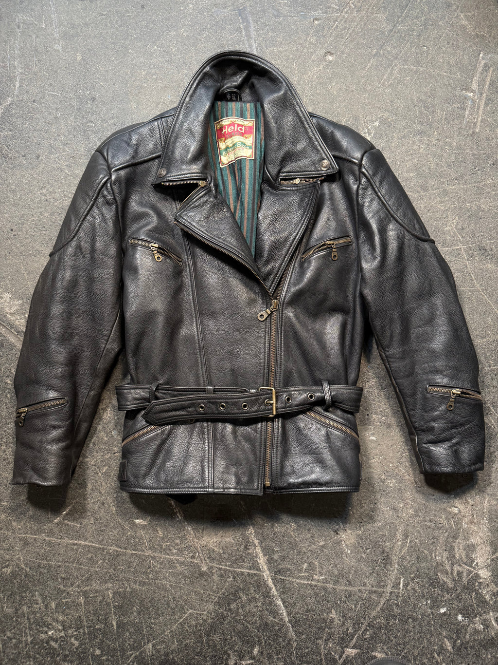 Vintage Held Lederjacke 90er | Vintage Leather Jacket 90's | M