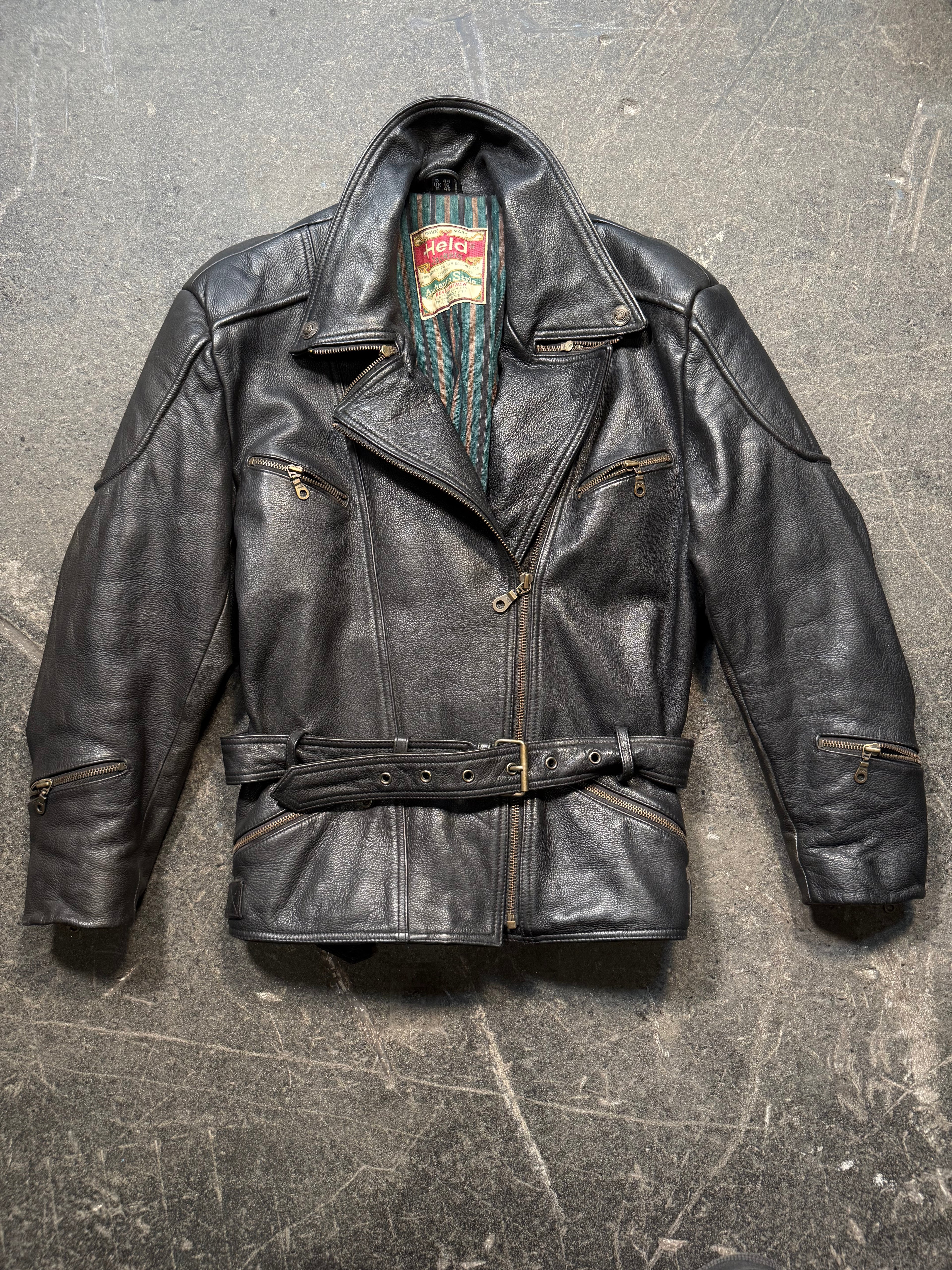 Vintage Held Lederjacke 90er | Vintage Leather Jacket 90's | M