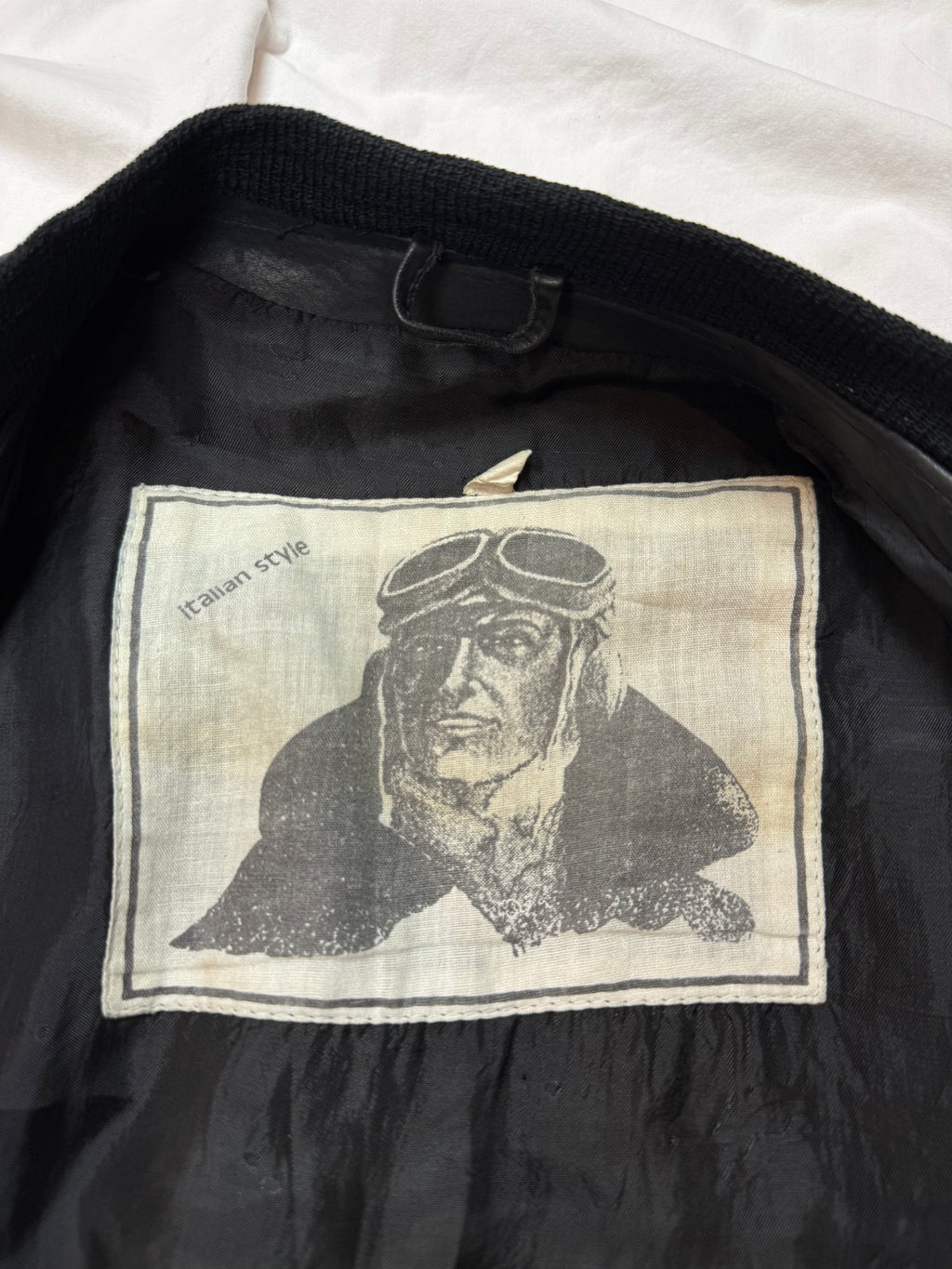 Vintage Leather Jacket Aviator / Bomberjacke cropped fit / 80's / 90's | M